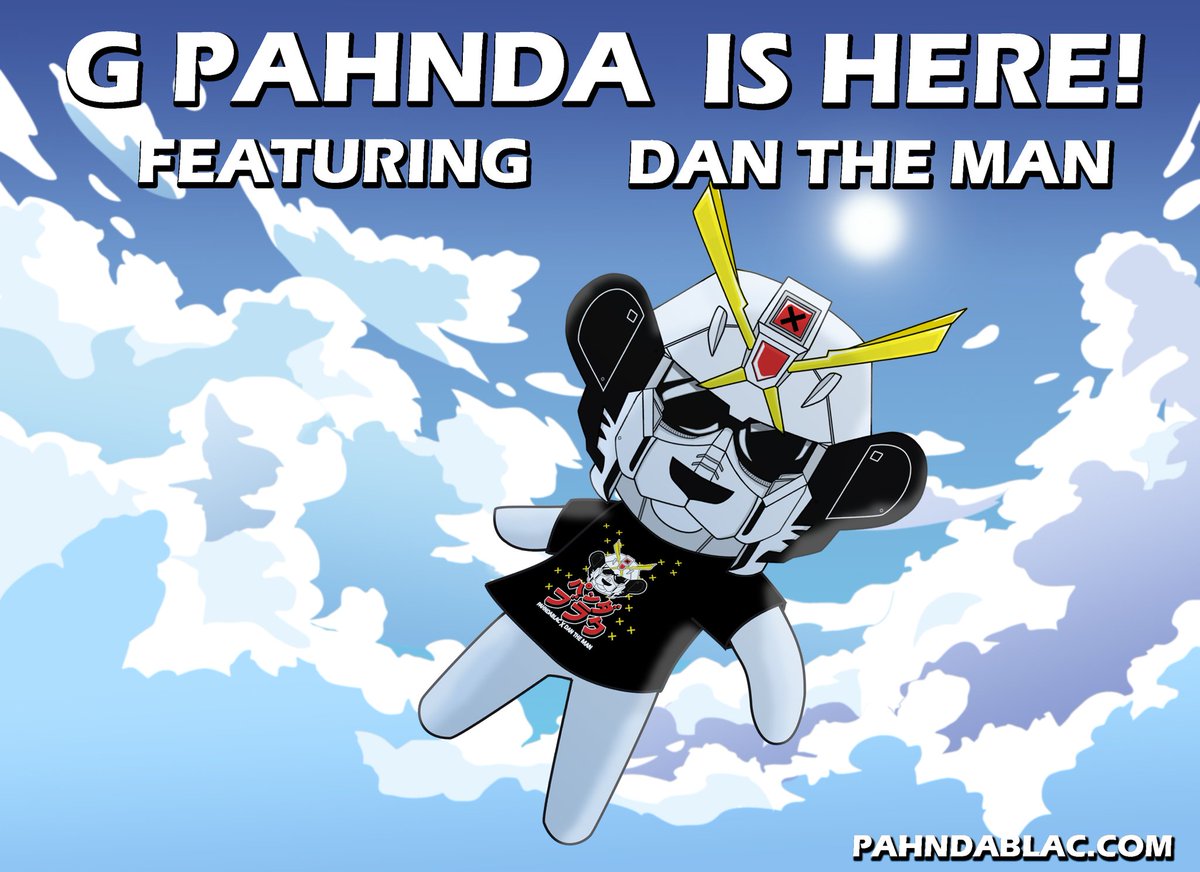 Pahndablac's tweet photo. The Newest Collection from #Pahndablac is here w/ Dan the Man
Available now!! 
https://t.co/eXAABr4F4U 🐼🤖✖ https://t.co/gZiwvfmyQB