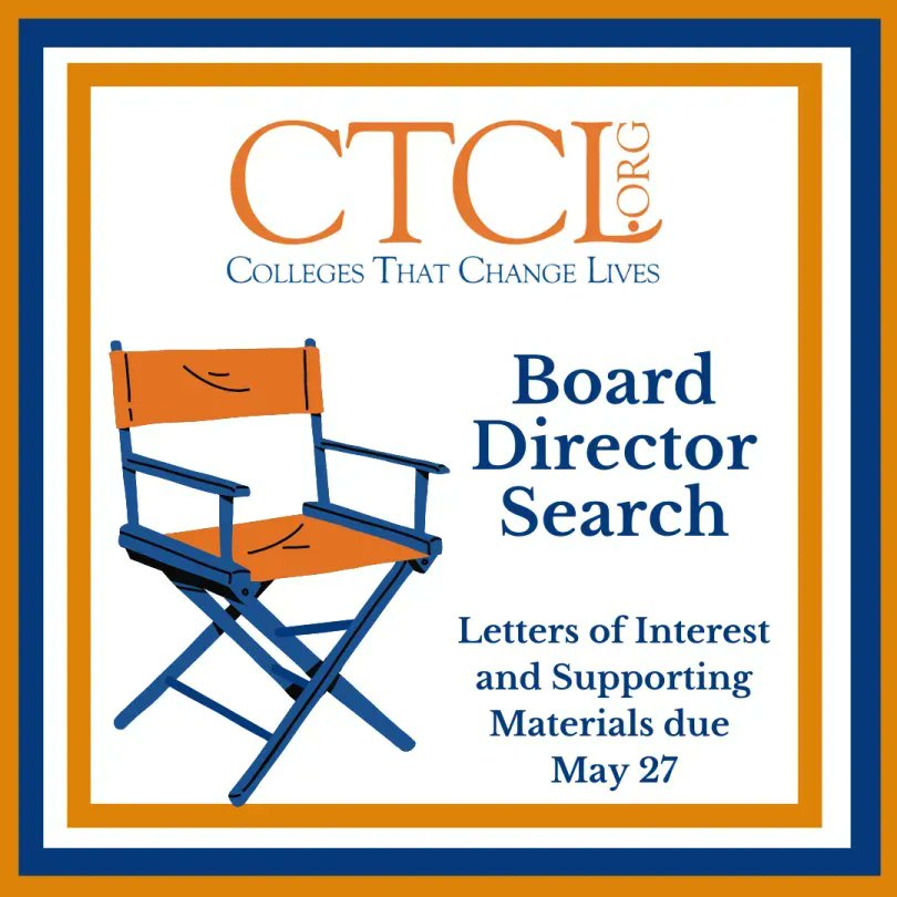 The Search is On for a non-college-affiliated Board Director! CBO, High School College Advisors &amp; Counselors and IECs are invited to learn more and apply! Know someone who would be a fantastic addition? DM us their name and contact info! More info at buff.ly/38u76JT.