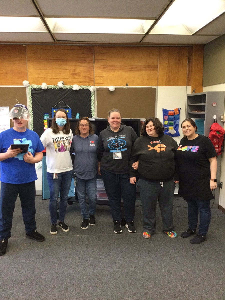 Today was What’s Your Passion Wednesday! Students and staff wore something that they love.  Join in tomorrow for Sensory Friendly Thursday by wearing your most comfy clothes! 💙