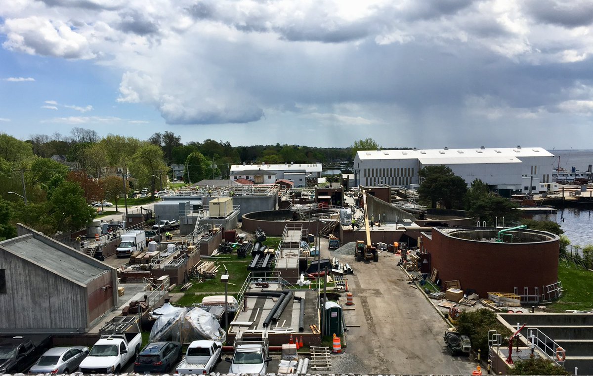 kateplanning's tweet photo. Today’s thoughts on #CleanWaterWeek take me to the happiest place on earth: the #warrenri wastewater treatment facility. W/out the support of Warren taxpayers, @RI_InfraBank @RhodeIslandDEM @EPA & our local, state & federal officials this marvel of water quality wouldn’t exist.💙 https://t.co/wkycDusHhu