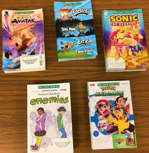 UDLibs's tweet photo. Look, when we say we're excited about Free Comic Book Day...we can't wait to get these comics into your hands!
You're going to want to be here on 5/7, 10am-2pm or until we run out! We'll have comics for all ages--this preview is just a sample!
#udlibs #udtl #fcbd22 #comics https://t.co/9o0UBO5qa2