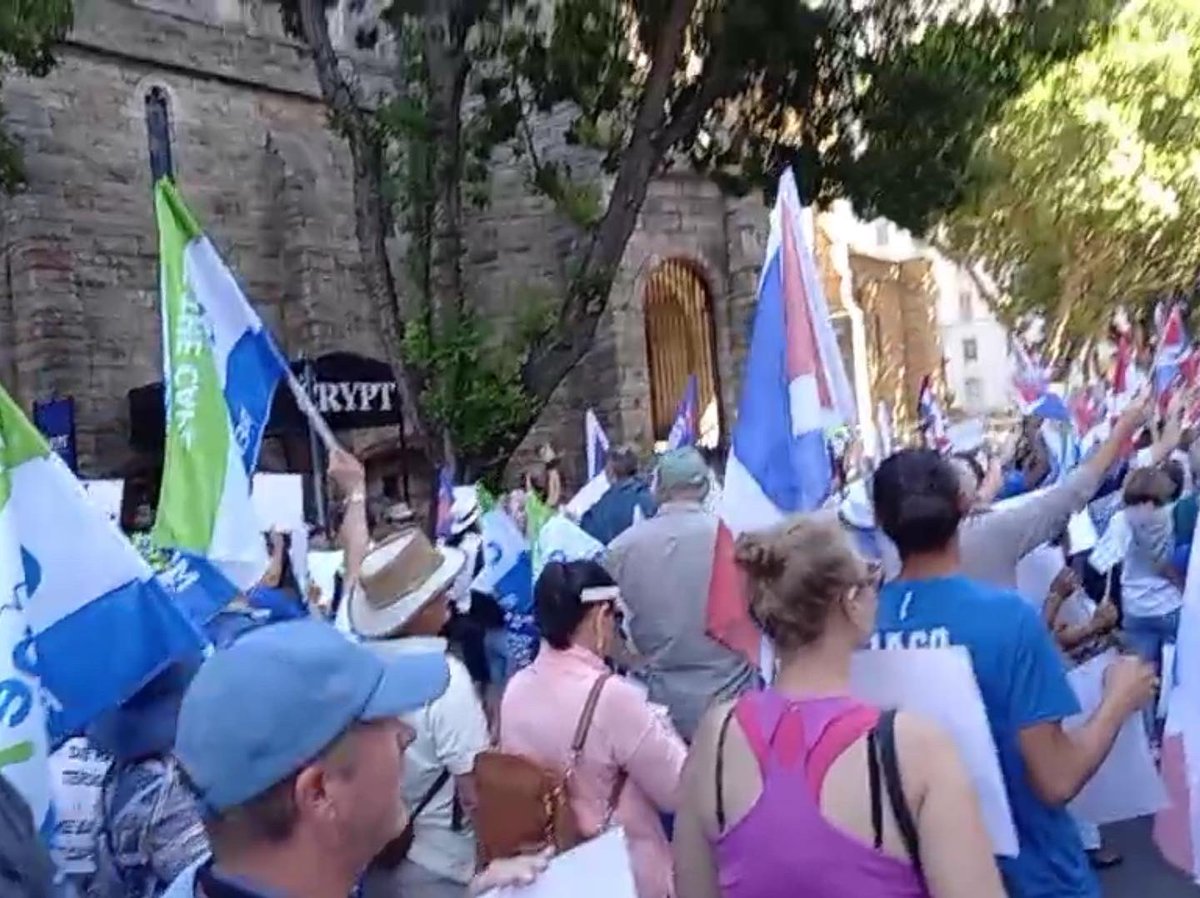 capexitofficial's tweet photo. What a day! Free the Cape March 2022. Thanks to all the supporters that made it and walked for freedom! @capexitofficial @cyl_sa @BrandtRian #capexit #capexitrsa #capexitofficial @VFPlus @LetsFreeTheCape @WCIndependence #freethecape #freethecapemarch2022 #freethecapemarch #mwcga https://t.co/7DpuSKnkh9