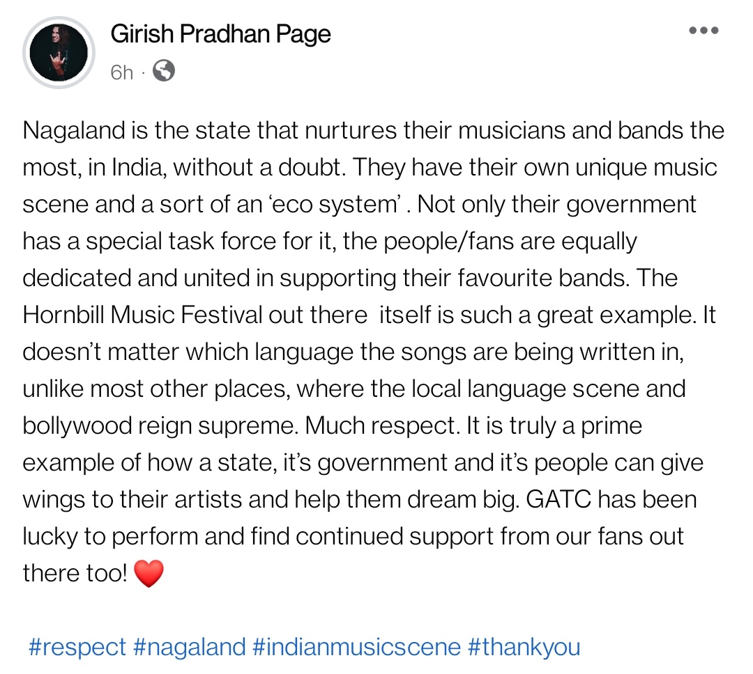 Thank you @gatcofficial 👊🏽🤘🏽 @Neiphiu_Rio @abumetha @thejameru @DrSothu @TafmaNagaland @TetseoSisters @AloboNaga @MechAbdon @infinityincNL @peseyie @VivoseKevisa @tudenJamir