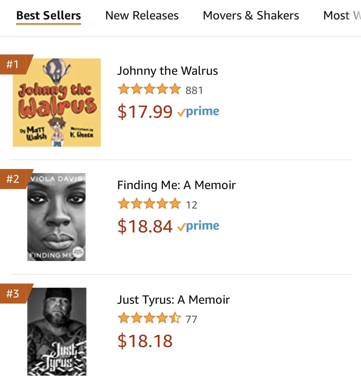 Acclaimed Children's Author Matt Walsh on Twitter: "We did it. Amazon