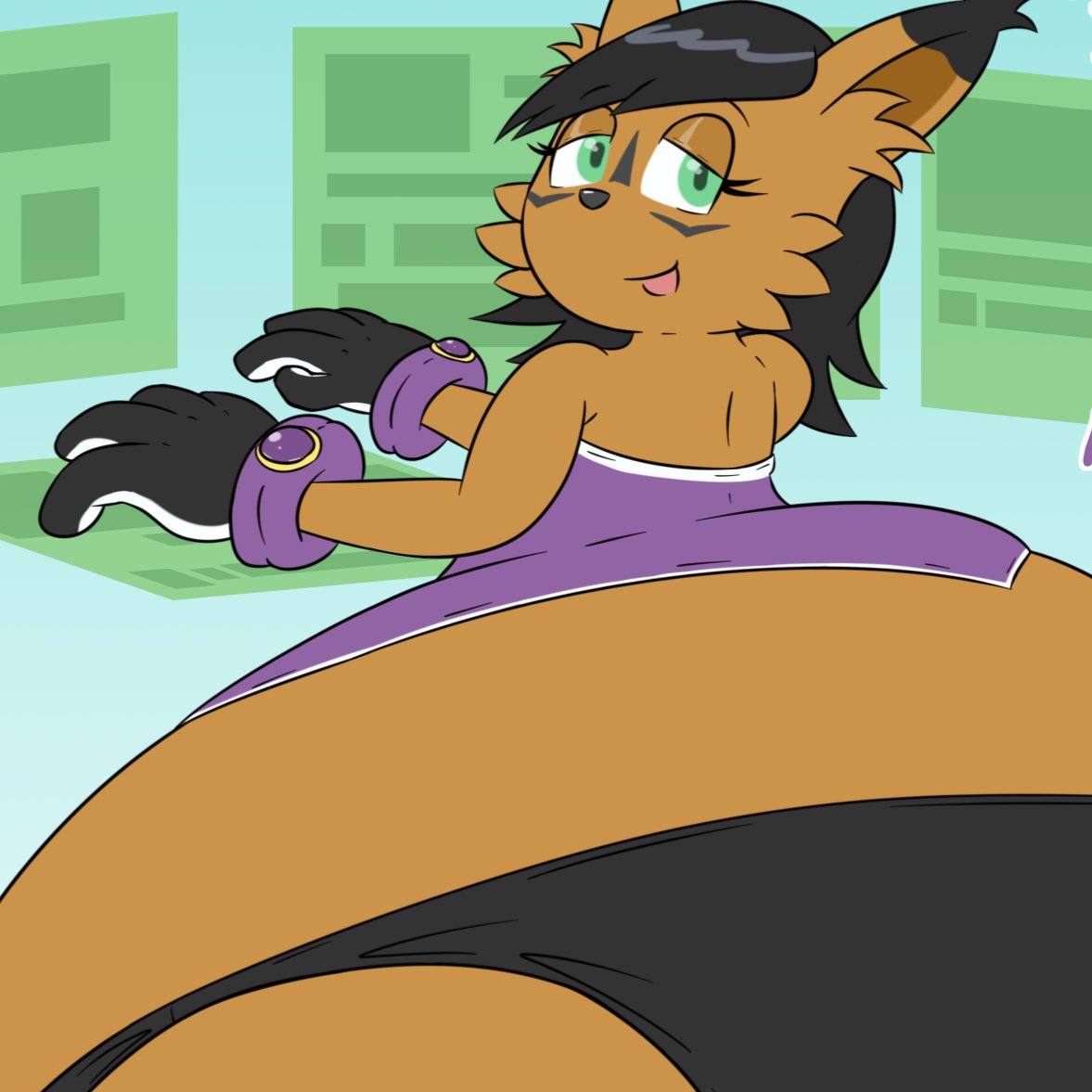 largelynx's tweet image. "Didja know, I could change my body shape however much I want, whenever I want? I just really like this rather round form...feels great~."