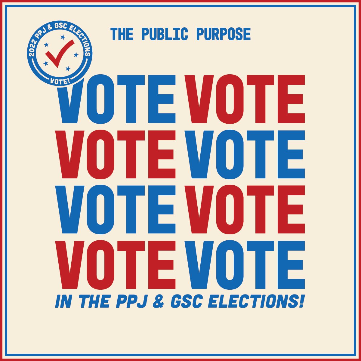 🗳 Voting is now open for the PPJ &amp; GSC Elections — head over to <a href="/AUGSC_SPA/">AU SPA Graduate Student Council</a>’s profile to cast your vote!