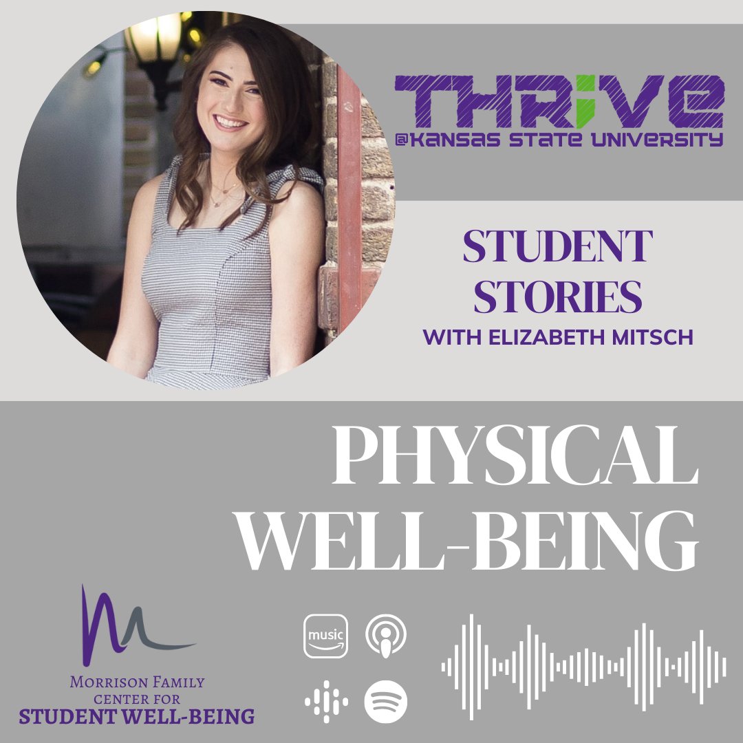 In another episode of our new podcast series, Student Stories, we sit down with Kansas State University Food Science Major, Elizabeth Mitsch. Listen as she shares her perspective on physical wellbeing, along with insight about meal planning, food budgeting, food safety, and more!