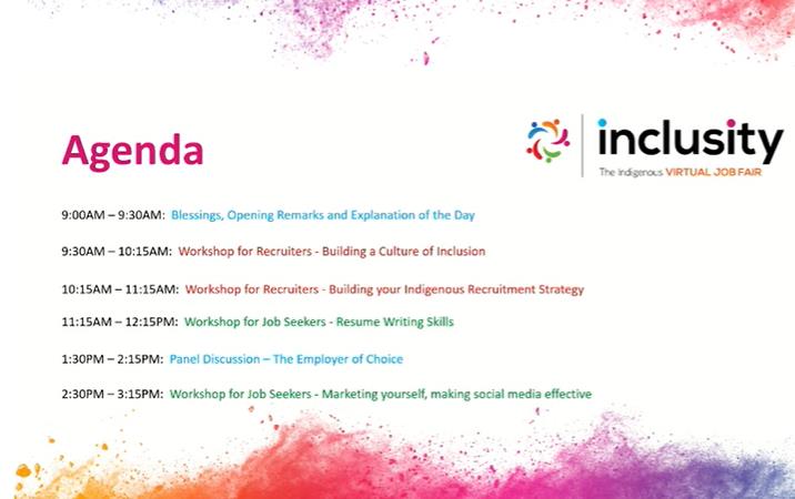 Work_Wild's tweet photo. We are thrilled to be at the inaugural #Inclusity Indigenous virtual #jobfair. We're excited to be a part of the event today, to learn more about building a culture of #inclusion, and to connect with job seekers! 🙌 https://t.co/JJ02rJ4Nyy