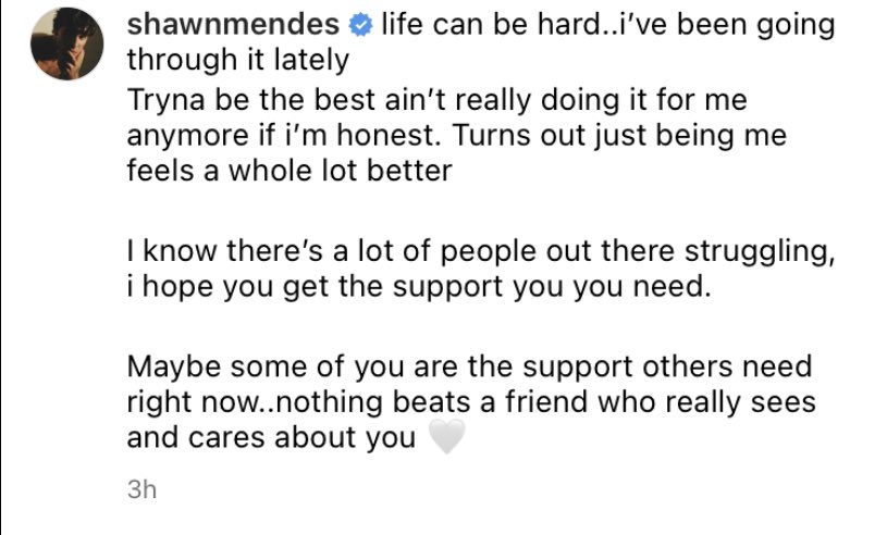 Shawn Mendes post today shawn we love you and support u ✨ #shawnmendes #WhenYoureGone   #ShawnMendes #MendesArmy #weloveyoushawn