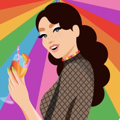 So excited about <a href="/MyBFF/">BFF 🌈</a> reveal. Love the overall range but especially loving my rainbow and drink. Cheers to all and huge love to <a href="/jadepurplebrown/">Jade Purple Brown 💚💜🤎</a> for all the beautiful designs