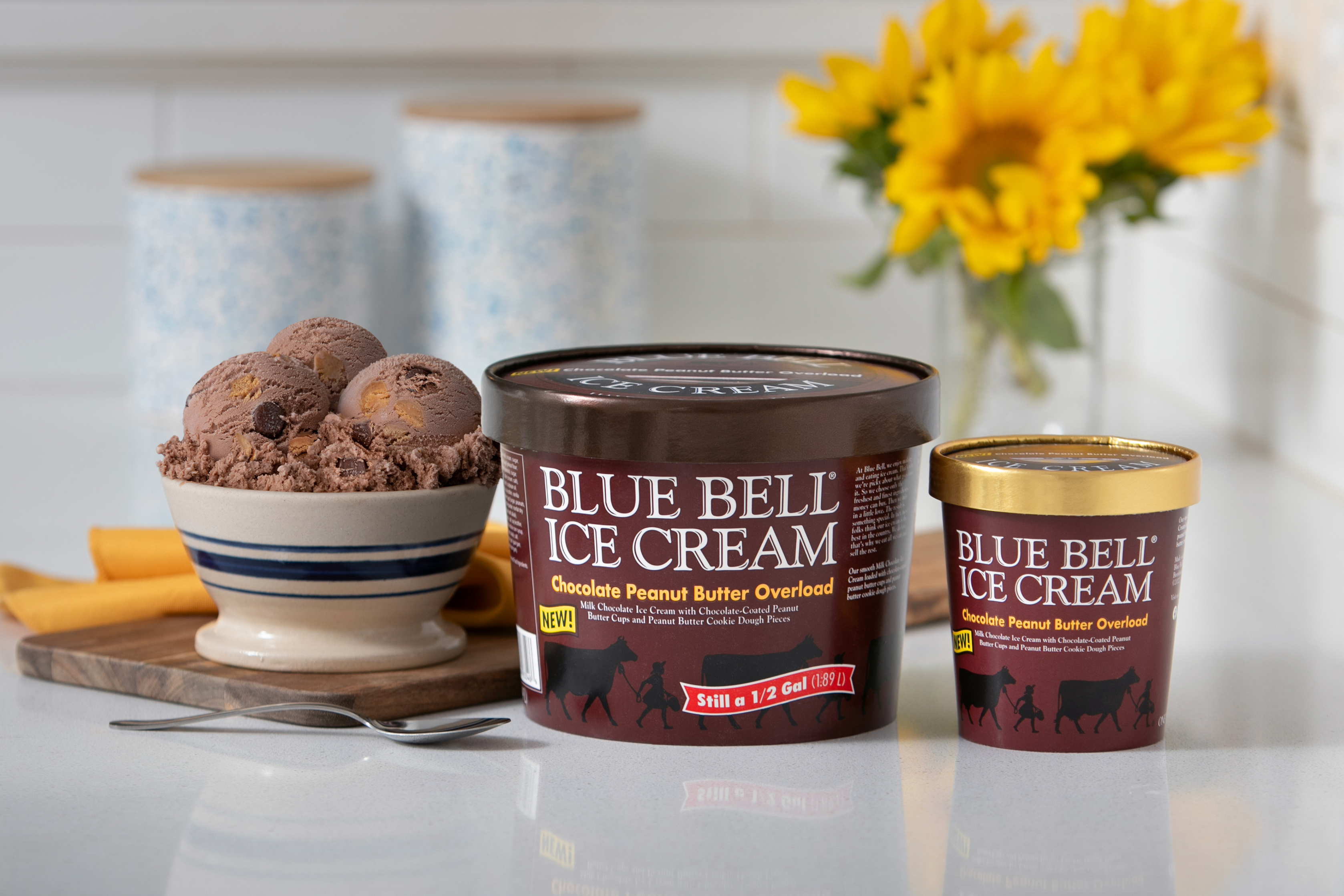 blue bell birthday cake ice cream cups