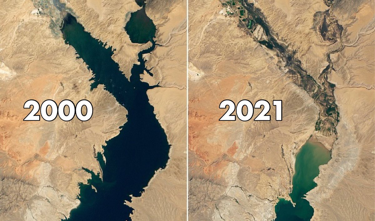 Lake Mead has hit a historical low.

Emergency pumps have been activated to maintain water flow to Las Vegas.