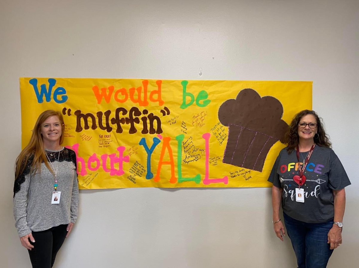 Happy Office Professionals Day to two of the best, Dawn Terry and Heather Richards!  We’d be MUFFIN without y’all! 🍑🧡🍑
