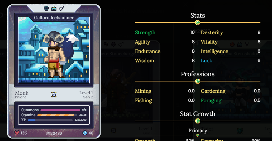 I am doing my first giveaway for a DFK Hero! 

You need to follow me <a href="/DrizzCrypto/">Drizz</a> &amp; @DefiKingdoms 
Like &amp; RT this tweet
Tag 3 friends

Ends in 48hrs!

Galforn Icehammer - a shiny monk ready to lay it down