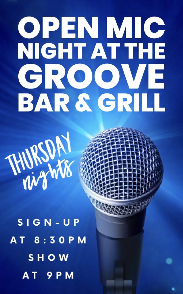 groovecomedy's tweet photo. 👉Coming Thursday night!👀

The MIC is ready-for one of Toronto’s longest running Open-Mic nights🎙🤣

For over a decade TO’s funniest comics have stepped up on stage at The Groove Bar🌟😎

Tomorrow night won’t disappoint💪💯

#Toronto #openmic #comedy #Danforth #torontoeast https://t.co/O8f8UdMNiv