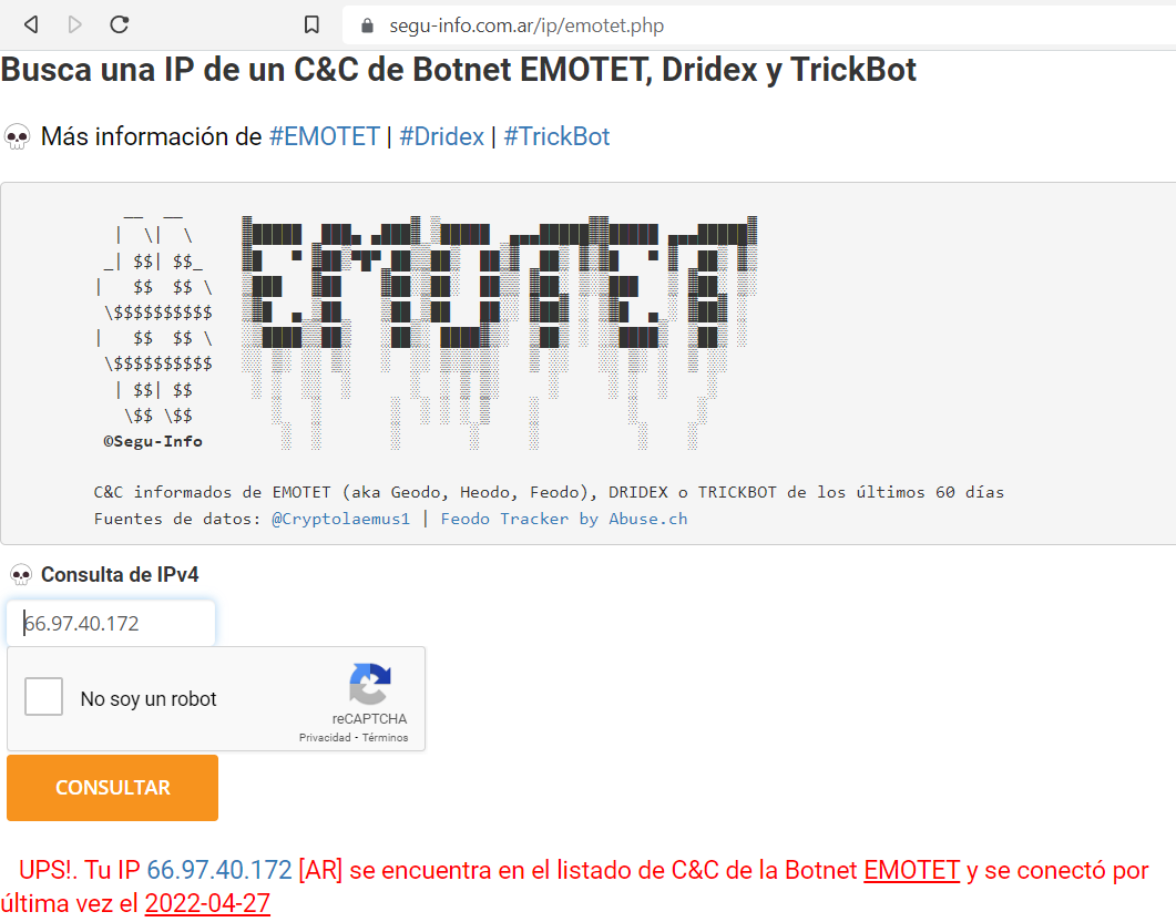 SeguInfo's tweet photo. Me parece que ví un hermoso #Emotet 🐦 en un .COM.AR, activo y propagándose por Latam.
URLs:
ciencias-exactas[.]COM[.]AR/xxx/
dl5.zahra-media[.]ir/xxx
garagewestrotterdam[.]nl/xxx
geowf[.]ge/xxx
kustens[.]com/xxx
damiris[.]ro/xxx

https://t.co/cNo7QI29gN
https://t.co/EPWWzCUyhX https://t.co/FHGpcNAV2y