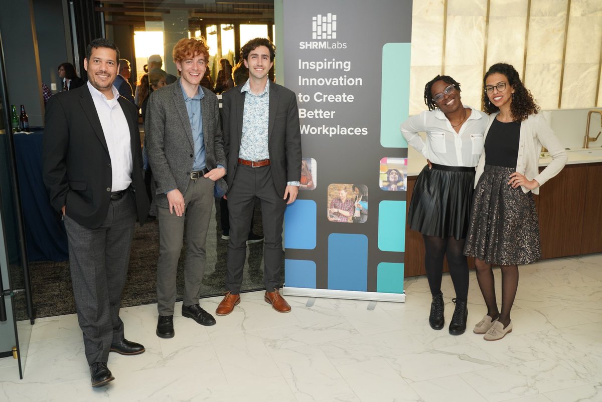 SHRM's tweet image. “This is the launch of our #SHRMLabs’ #WorkplaceTechAccelerator and I couldn’t be more prouder of our team.” - Guillermo Corea, Managing Director, Workplace Innovation Lab, SHRM