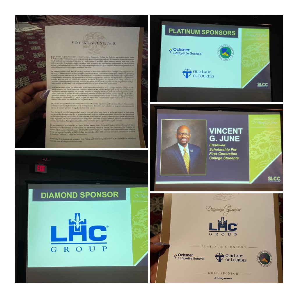 tlwmoore's tweet photo. Today, @southlacc held the Installation Ceremony for SLCC’s 6th chancellor, Dr. Vincent G. June! #EverydayExcellence #SLCCPROUD #DrJ #slccinauguration https://t.co/0YoTq4i1x8