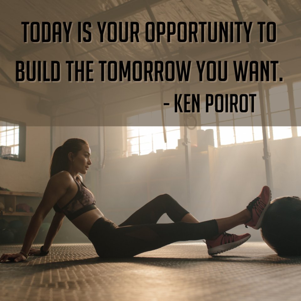 jawboxjerky's tweet photo. Today is your opportunity to build the tomorrow you want. - Ken Poirot
.
.
.
#fitness #healthyliving #quoteoftheday #inspiration #motivation #jawboxjerky https://t.co/dJACbHzlMK