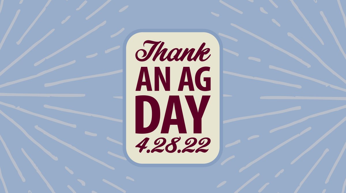 AggieNetwork's tweet photo. Today is the first ever #ThankAnAgDay! Every year, thousands of Aggies help other Aggies through gifts to The Association. This day of gratitude celebrates that support for all current and former students! https://t.co/tFXz0GPIXp