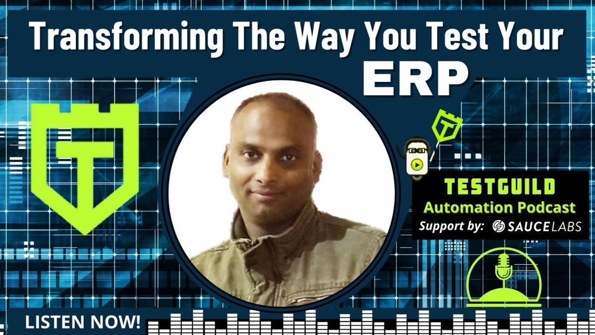 testguilds's tweet photo. Looking for a tool that's robust enough to automate ERP testing needs yet simple enough to use? ๐ง If yes, our latest automation podcast is for you. Listen to Pankaj Goel now!๐@opkey_ssts
๐ https://t.co/4ATmCEiFtw #erpautomation #testguildpodcast https://t.co/PcFk2JWLsc