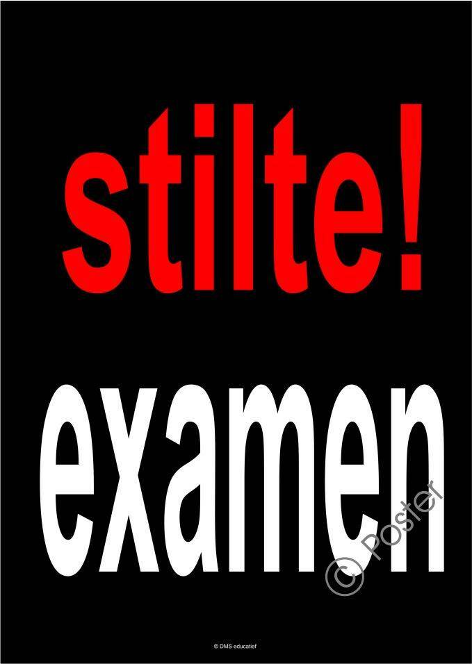 Stilte…. examen!
Het is bijna #examentijd. De spanning is voelbaar.  Binnenkort beginnen de leerlingen aan hun centrale examens. De voorbereidingen zijn in volle gang en de posters ‘Stilte… #examen’ kunnen weer opgehangen worden. dms-educatief.eu/thema/examen/p…