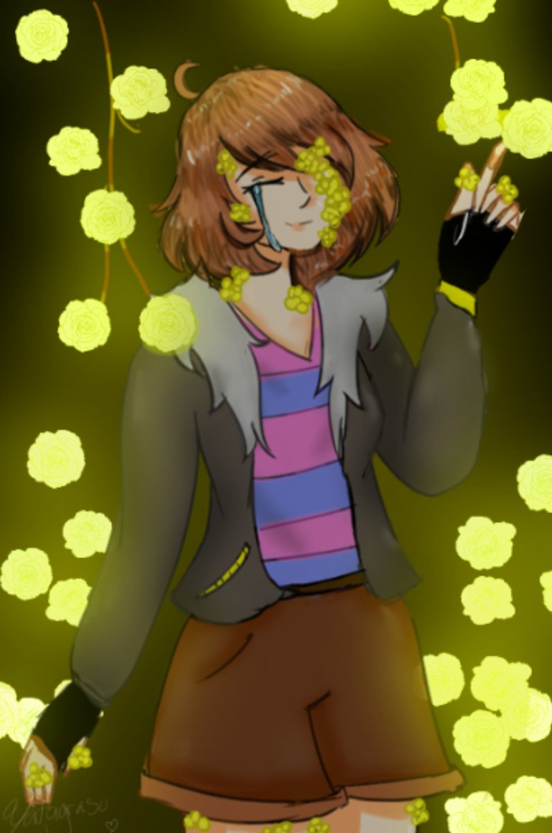 YatagarasuVT's tweet photo. Hoy dieron ganitas de dibujar a #flowerfell #friks de #undertale , toy felih con el resultado https://t.co/NbW3qY0Zh2