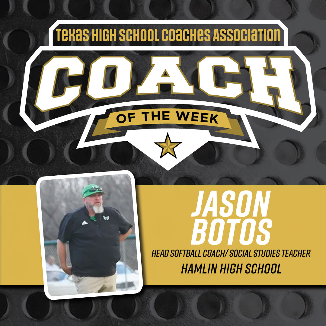 Congratulations to Coach <a href="/JasonBotos/">Jason Botos</a> for receiving THSCA Coach of the Week! Thank you for all that you do at Hamlin HS!👏👏👏
#THSCACOTW