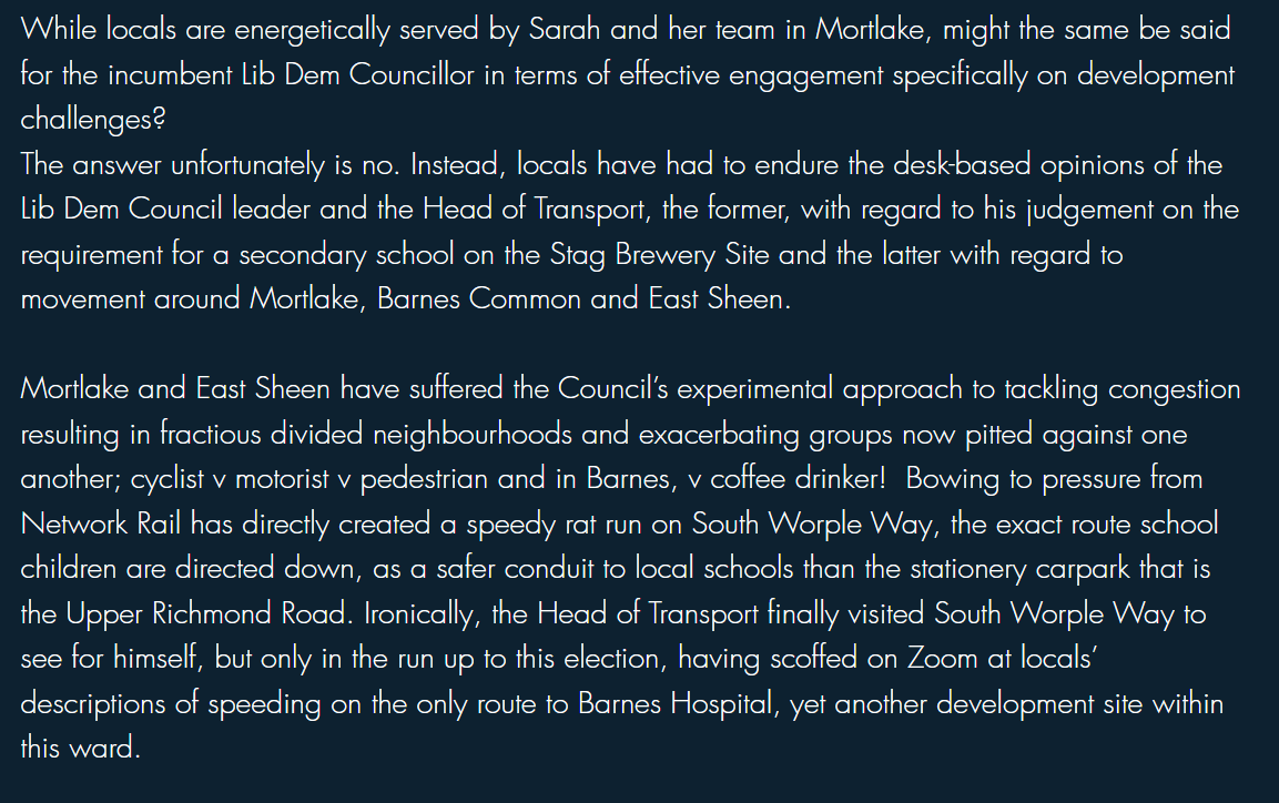 MortlakeLabour's tweet photo. This is a great write up, not only of an excellent hustings event last night, but also of the issues facing our community and the choice you have on Thursday May 5th. 

The below echoes numerous conversations we've had with residents on the doorstep. You can vote for change. https://t.co/WsuSEmHn0Z