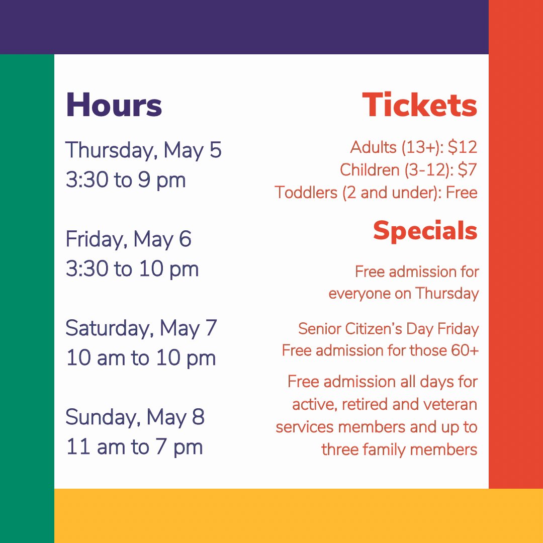 MayfestFW's tweet photo. We are currently 8 DAYS AWAY from #MayfestFW2022 and we can’t wait to celebrate with YOU!!! Here is what YOU need to know before you GO to #MayfestFW50Years🌸

Get your tickets today: https://t.co/4inJm219Rd https://t.co/uTpB3j1KS4