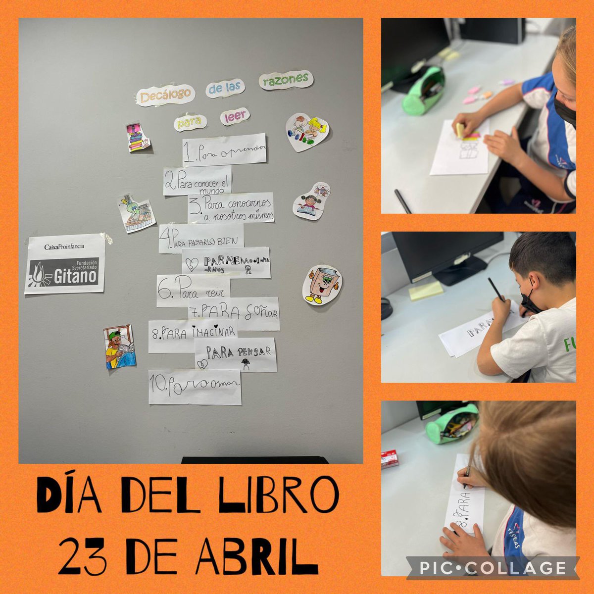 👉Nuestros menores de Refuerzo Educativo de <a href="/gitanos_org_MAL/">FSG Málaga</a> #CaixaProinfancia, #redcruzverdemolinilloollerias,<a href="/FundlaCaixa/">Fundación ”la Caixa”</a>, @accem_ong, LaGoletaColegio, <a href="/donbosco/">donbosco</a>, @donboscosocial, <a href="/INCIDEong/">INCIDE Málaga</a> realizan diversas activades por el Día Del Libro 📕