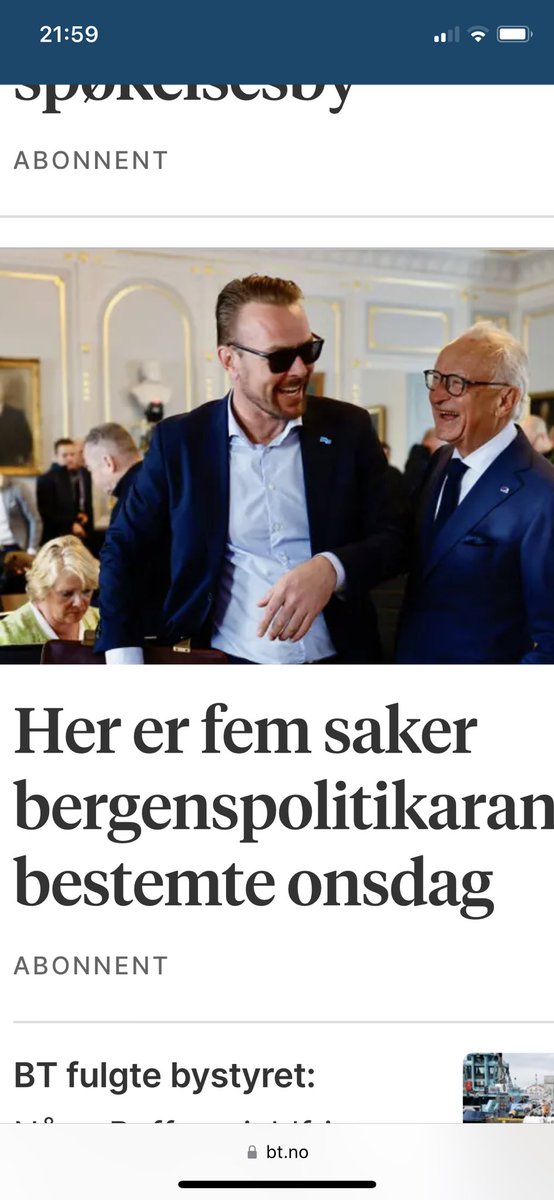 Vedtak 1: I Bergen skal bystyrets medlemmer ha solbriller på seg når det tales.