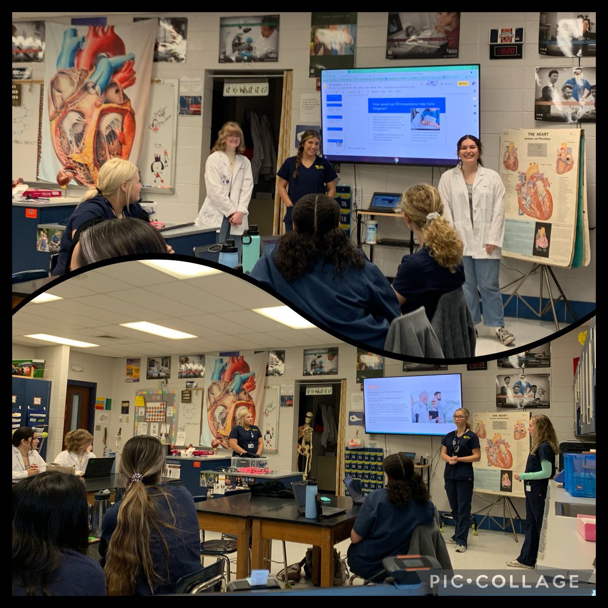 BucksBiomedical's tweet photo. Innovative Emergency Room presentations in BI this morning!!! They had some impressive ways to make ERs function better!!! #TheirFutureIsBright #PLTW https://t.co/XGqDTWB7Ou