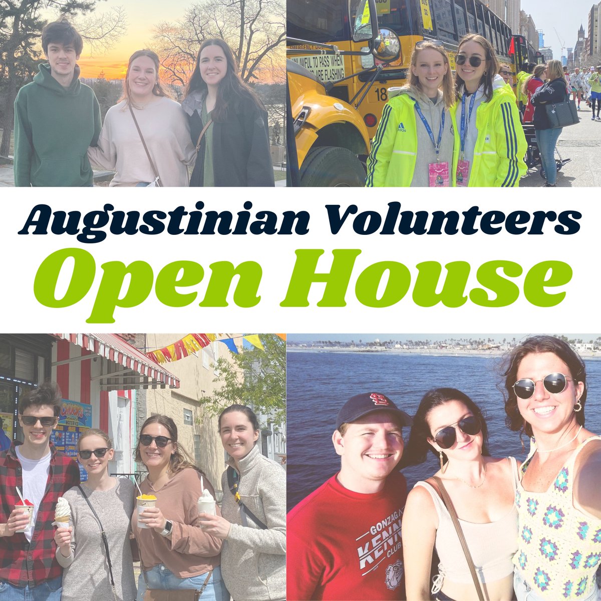 Let’s connect at the AV Open House on May 4th! This is the perfect opportunity to learn more about post-grad service &amp; have your questions answered. Sign up for a time that works for you &amp; receive a Zoom link to chat with one of the AV staff members
augustinianvolunteers.org/open-house/