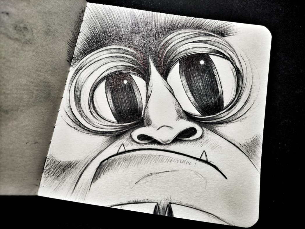 JaviUson's tweet photo. Alegra esa cara, hombre!

#dibujoamano #dibujo #ilustracion #cara #drawings #drawingoftheday #illustration #sktech #sketchbook #javiuson https://t.co/8qo0ov1KIw