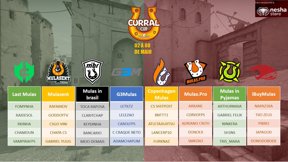 AdamChaplim's tweet photo. São 8 times e 40 Streammers do #CurralCup !
Venha curtir esse evento com a gente ! https://t.co/rBKIRJ6rGL