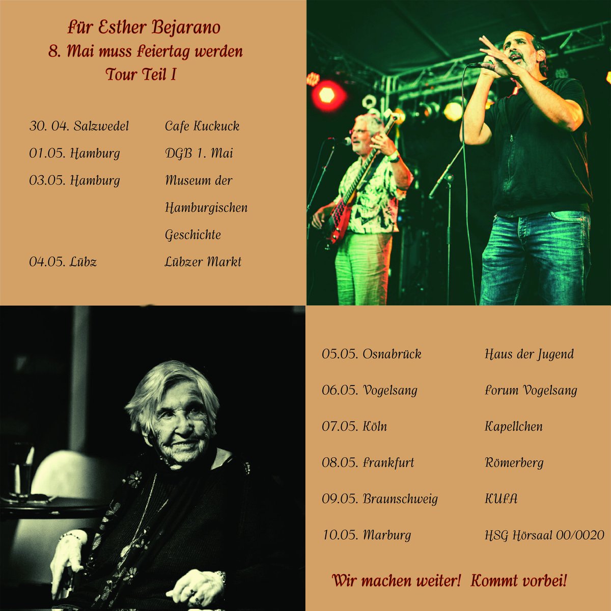 Kommt alle vorbei wenn Ihr könnt!