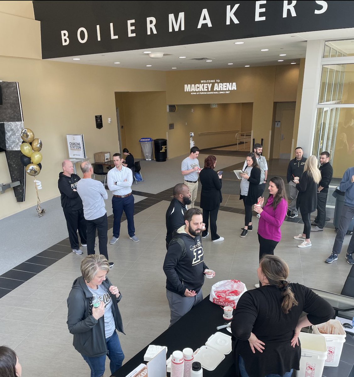John Purdue Club ๐ (@johnpurdueclub) on Twitter photo Views from one of the <a href="/PurdueSports/">Purdue Athletics</a> staff events at Mackey this afternoon! We are grateful for all of our staff members, who continue to support our student-athletes on & off the playing field each day.
#PurdueDayofGiving #PurdueAthletics Views from one of the <a href="/PurdueSports/">Purdue Athletics</a> staff events at Mackey this afternoon! We are grateful for all of our staff members, who continue to support our student-athletes on & off the playing field each day.
#PurdueDayofGiving #PurdueAthletics