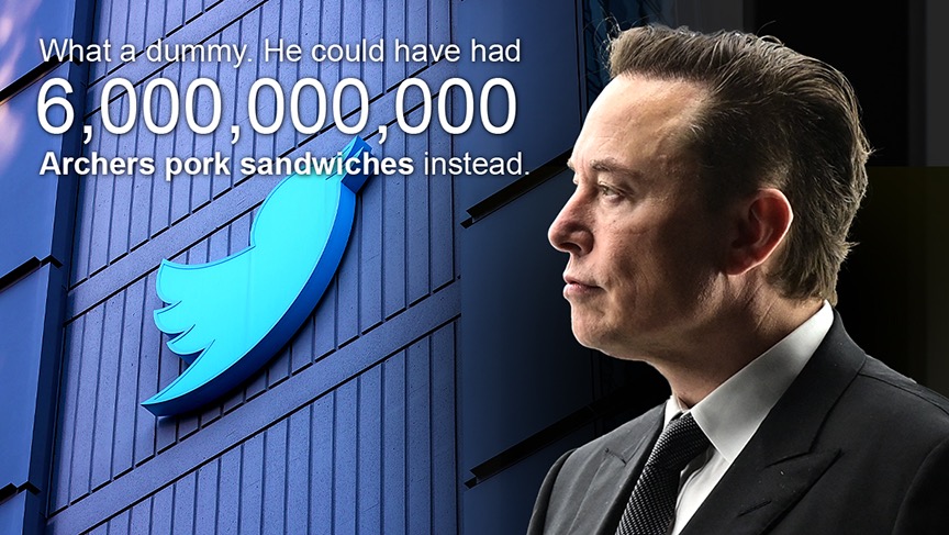 archersbbq's tweet photo. @elonmusk Sorry....not Sorry...😁🤣 https://t.co/3F3eliPSPl