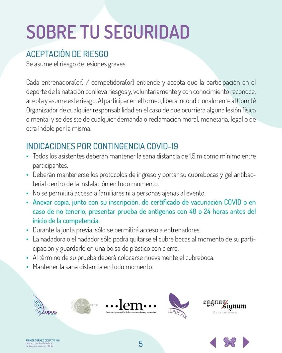 Donaji_Dom's tweet photo. Dirigido a pacientes con lupus y personas sanas que nos quieran apoyar.📢 A nadar.
📢💦📢😱💦💜📢🔵🥳
#natacion #diamundialdellupus💜 #lupusawareness #LupusAtencionYa
Nos ayudan a difundir?
Una actividad hermosa que estamos haciendo en conjunto @LupusMorelos https://t.co/4d2imowjw1