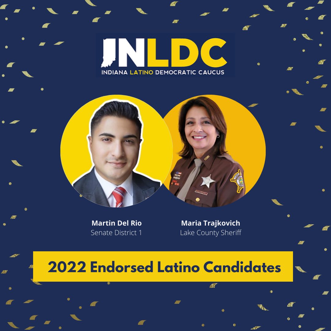 INLatinoDems's tweet photo. INLDC is proud to release more endorsements for the 2022 Elections! 💛💙

🎉 These candidates have proven to have the best interest of the community in mind and are willing to be held accountable 

Get to know our new endorsements 🧵 https://t.co/bubQf6zGjd