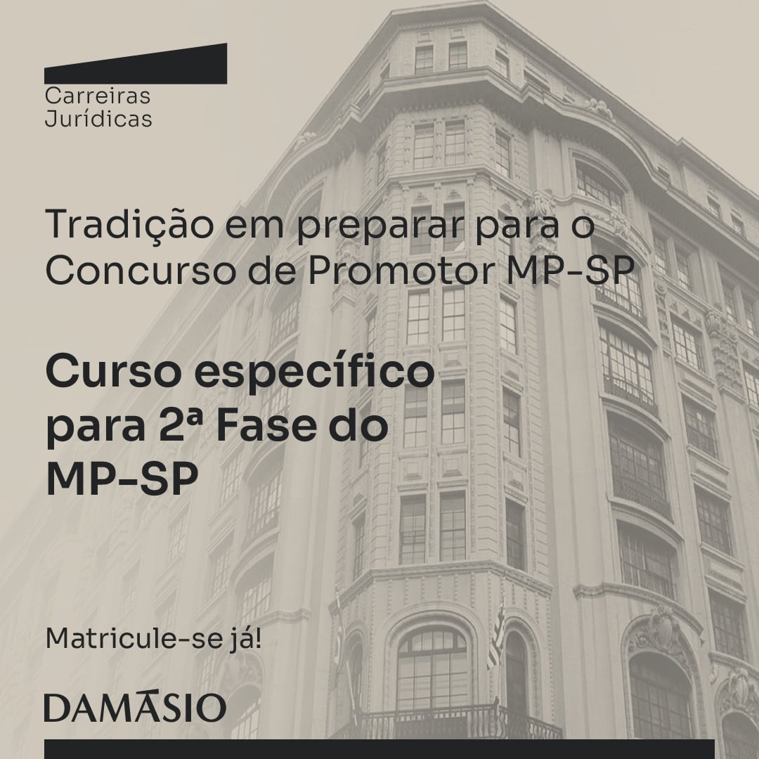 Inicie sua preparação para a 2ª fase do Ministério Público de São Paulo hoje!

Conheça nosso curso específico para o MP-SP: bit.ly/mpspsegfase

#mpsp #2ªfase #ministeriopublico #sp