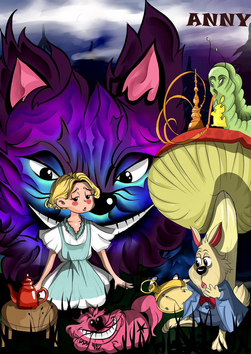 wockedl's tweet photo. Hey!  I drew my art for a competition in the Lonely Pop project, I made my character in the style of Alice in Wonderland!  This is my favorite cartoon, so I decided to diversify our project with such art! 🙃❤️@LonelyPopNFT #LonelyPopFanArt #lonelytogether 
my nickname: ANNY#8915 https://t.co/SKhHyLu2ll