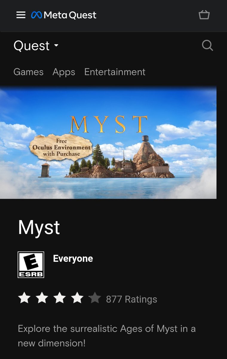 TheVintageGame2's tweet photo. Myst on Oculus Quest VR??!? How cool is that?!
#myst #oculusquest #oculus #quest #Facebook #meta #metaoculus #oculusvr #vr #virtualreality https://t.co/x9beSsub6J