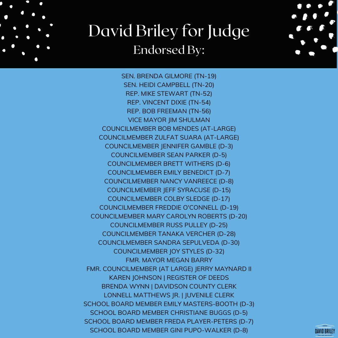 As Election Day is right around the corner, I want to thank every elected official (past and present) who has endorsed our campaign—I cannot thank you enough! P.S. If you haven’t made a plan to vote, early vote ends tomorrow!