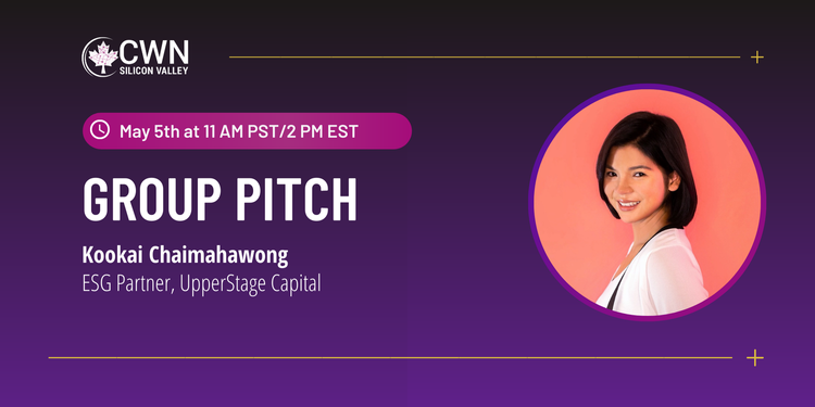 cwnsv's tweet photo. Want to practice your pitch in front of a real investor? We're looking for three startups to join our Group Pitch session on May 5 and get real-time feedback from @kookai_C, ESG Partner at @UpperStageCap. Apply here: https://t.co/eTeJ4bsieu

#Investors #Startups #Founders https://t.co/WYNrxo8osw