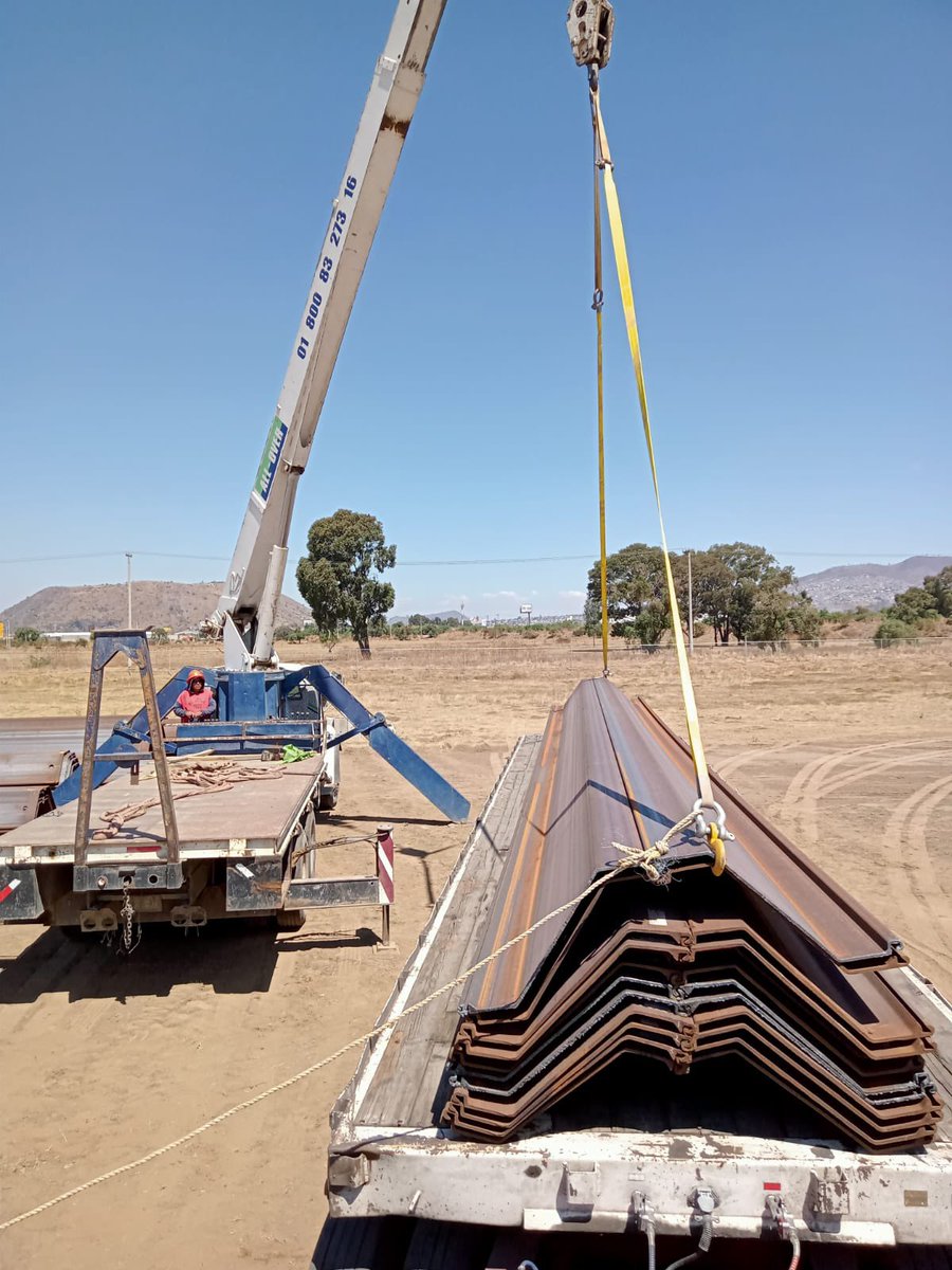 TradeAcero's tweet image. Continuamos con las entregas de #Tablestaca Metálica. Entregas en el sitio de la obra, siempre a tiempo.