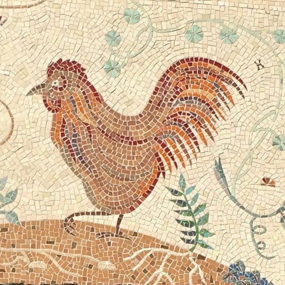 Kirkennan's tweet photo. @ScotlandHour 
Q2 Secret for guests to discover: We have a wonderful mosaic made by @hmmosaics in our walled garden. #EmbraceScotland #LoveDandG https://t.co/kvJUdL9kbb