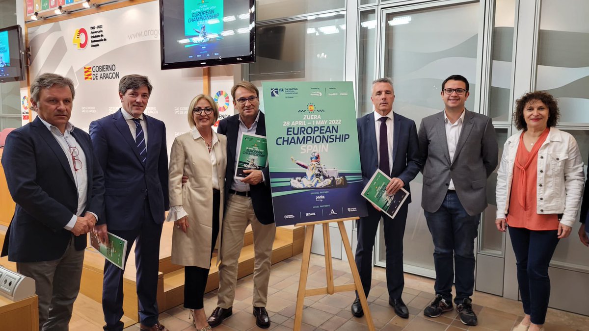 Anchelechegoyen's tweet photo. Presentación de la segunda prueba del Campeonato de Europa de Karting que podremos ver este fin de semana en el Circuito Internacional de Zuera https://t.co/TeeJVXMpDF https://t.co/nhBDEwRQpj