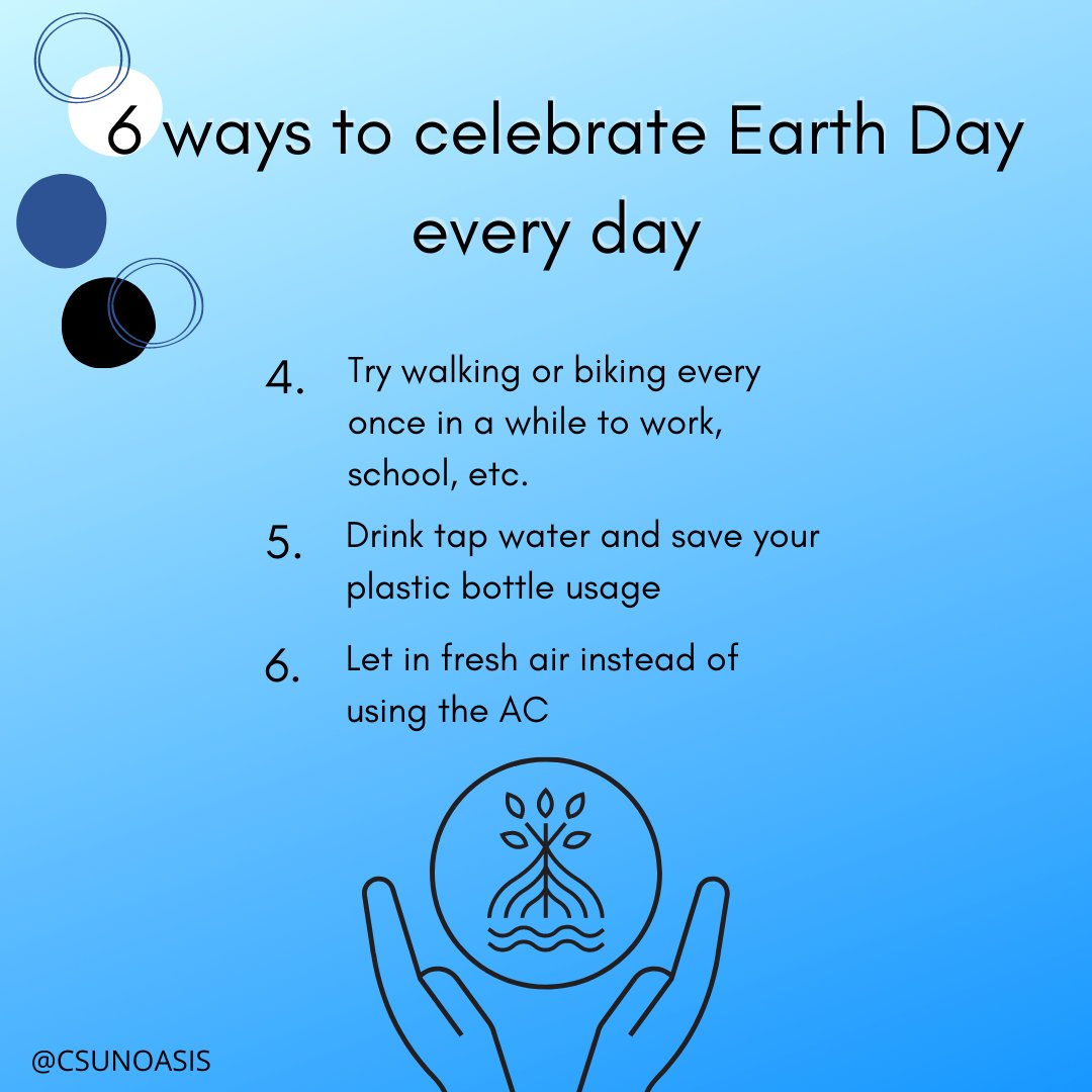 CSUNOASIS's tweet image. Welcome to part 2 of our Earth Day🌍 appreciation post! Did you know you could donate to organizations that promote protecting the environment? Learn more on how you can contribute to saving our planet one step at a time♻️